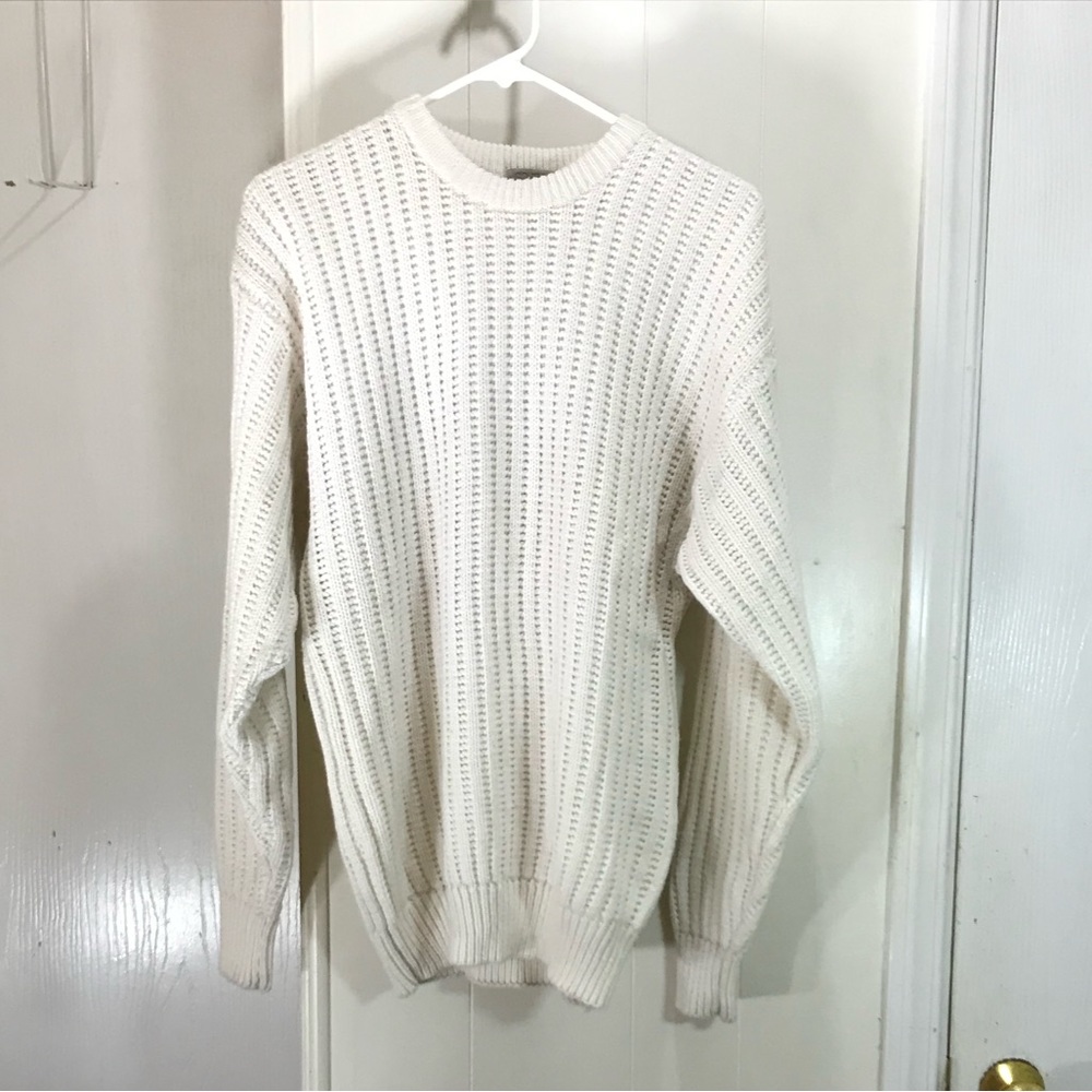 South Channel☀️Vintage cream colored knit sweater